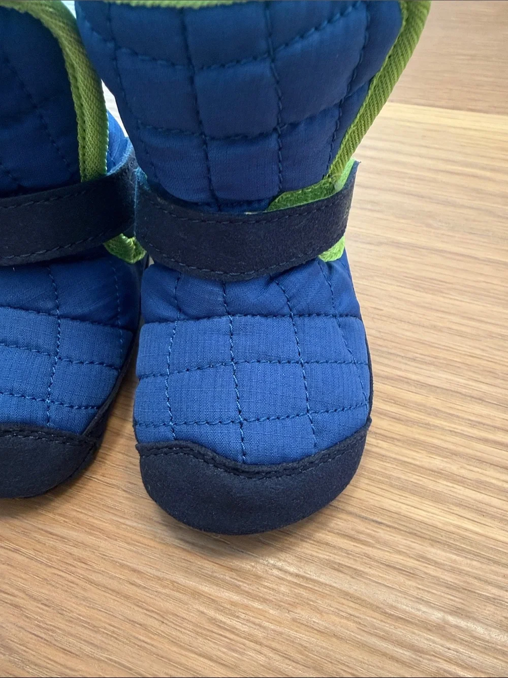 KEEN Baby Blue & Lime Winter Booties